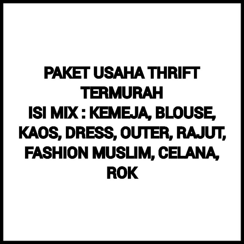 PAKET USAHA THRIFT TERMURAH