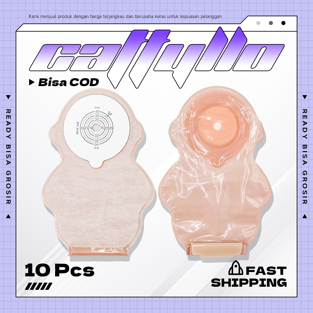 10Pcs Colostomy Bag Anak Kantong Kolostomi Bayi  Balita Transparan Kantong Stoma 15-40mm/20-50mm