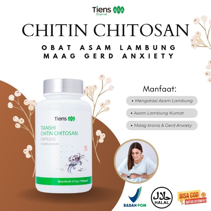 Obat Herbal Cina - Chitin Chitosan Tiens Obat Asam Lambung - Herbal Cina Gerd Anxiety Dan Maag kroni