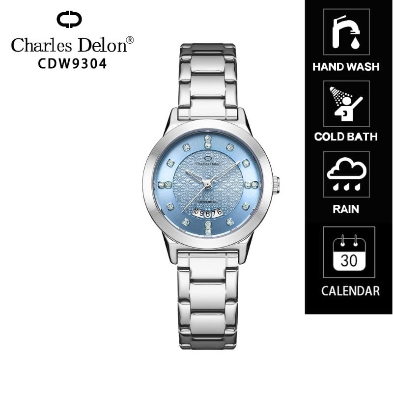 CHARLES DELON CDW9304 JAM TANGAN WANITA STEEL - WATCHES