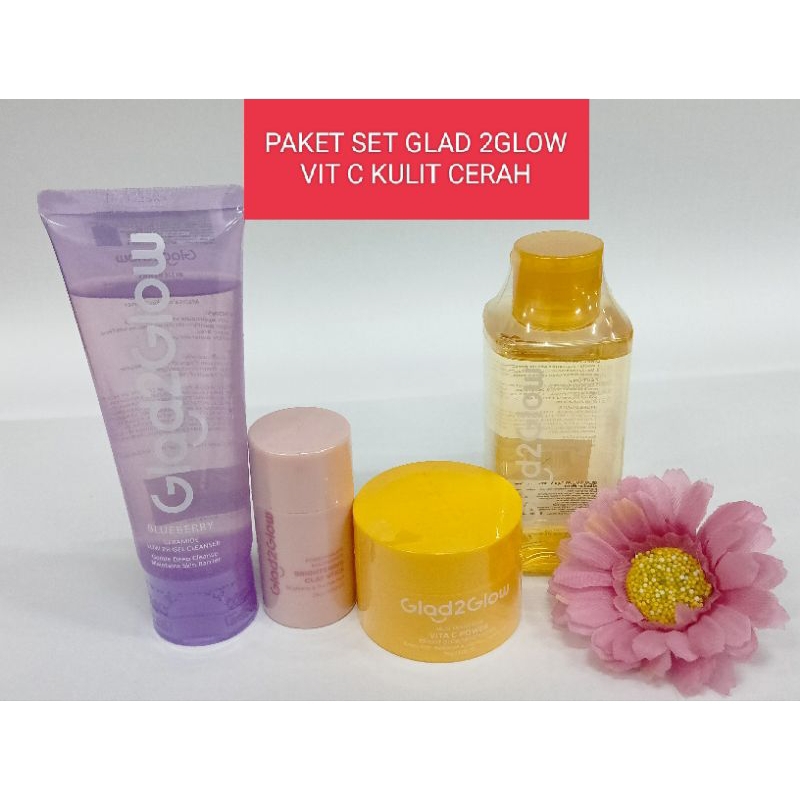 GLAD2GLOW Paket kulit glowing VIT. C