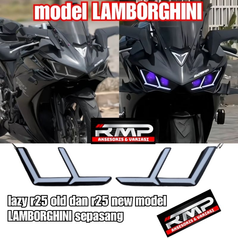 lampu lazy eye pnp yamaha r25 new dan r25 old model hexagon.bmw dan Lamborghini