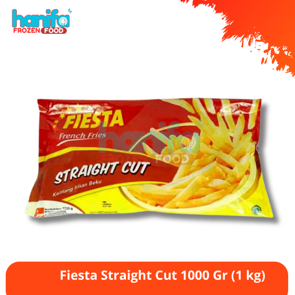 

Fiesta Kentang Goreng French Fries Straight Cut 1000 gram 1 kg Potongan Lurus