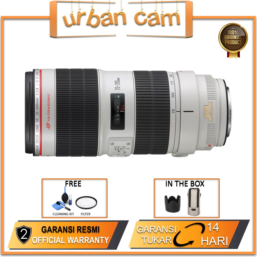 Canon EF 70-200mm f2.8L is II USM / Lensa Canon EF 70-200mm f2.8 L IS USM II