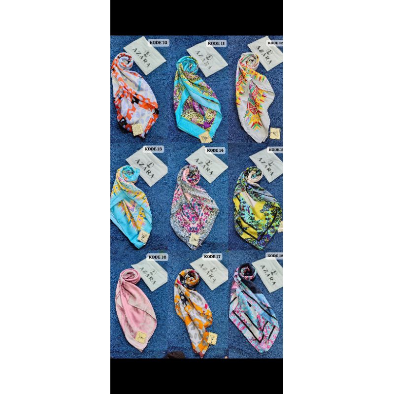 Krudung AZARA segi-4 Motif Terbaruuu