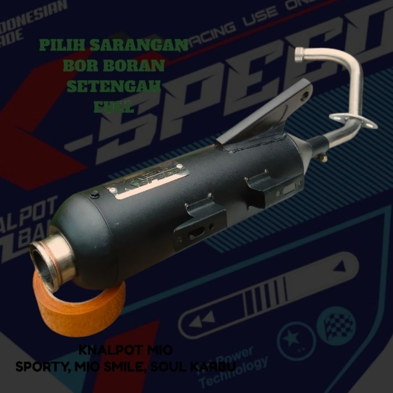 Knalpot Standar Racing Mio Sporty Mio SMILE Suara Bass