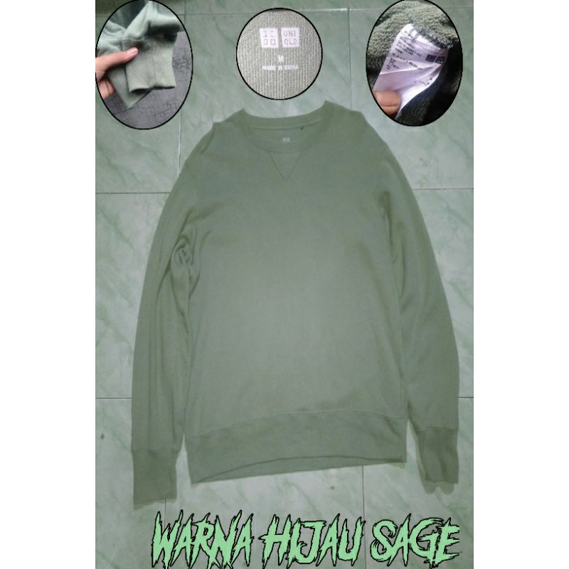 CN uniqlo hijau sage xl