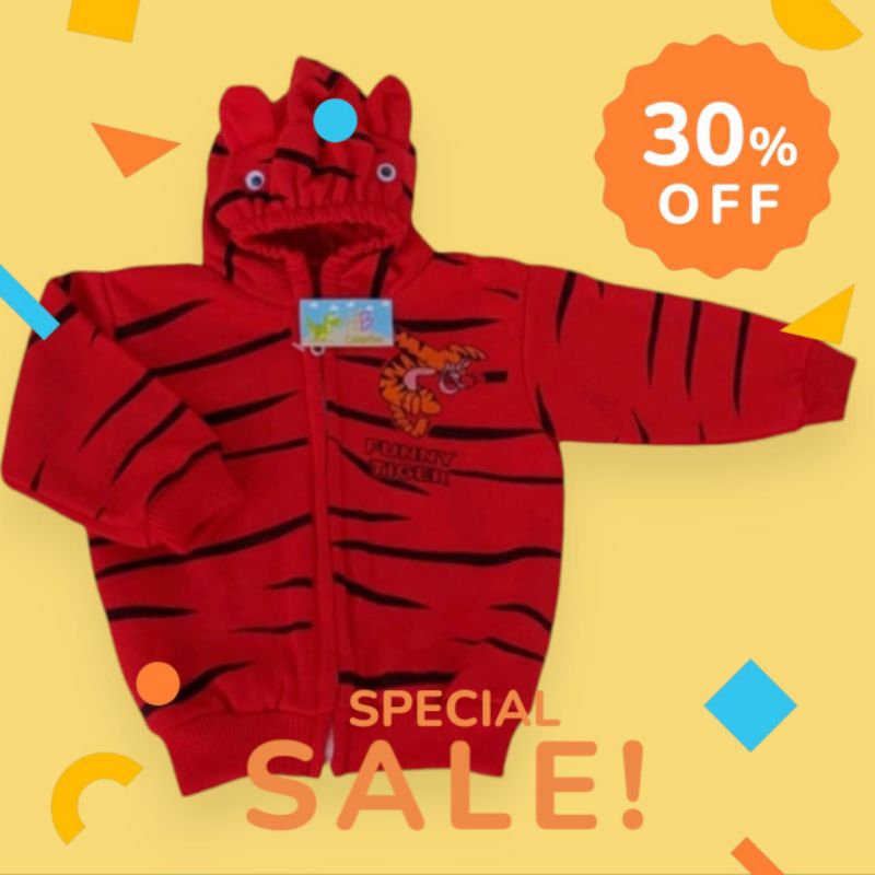 jaket bayi motif macan