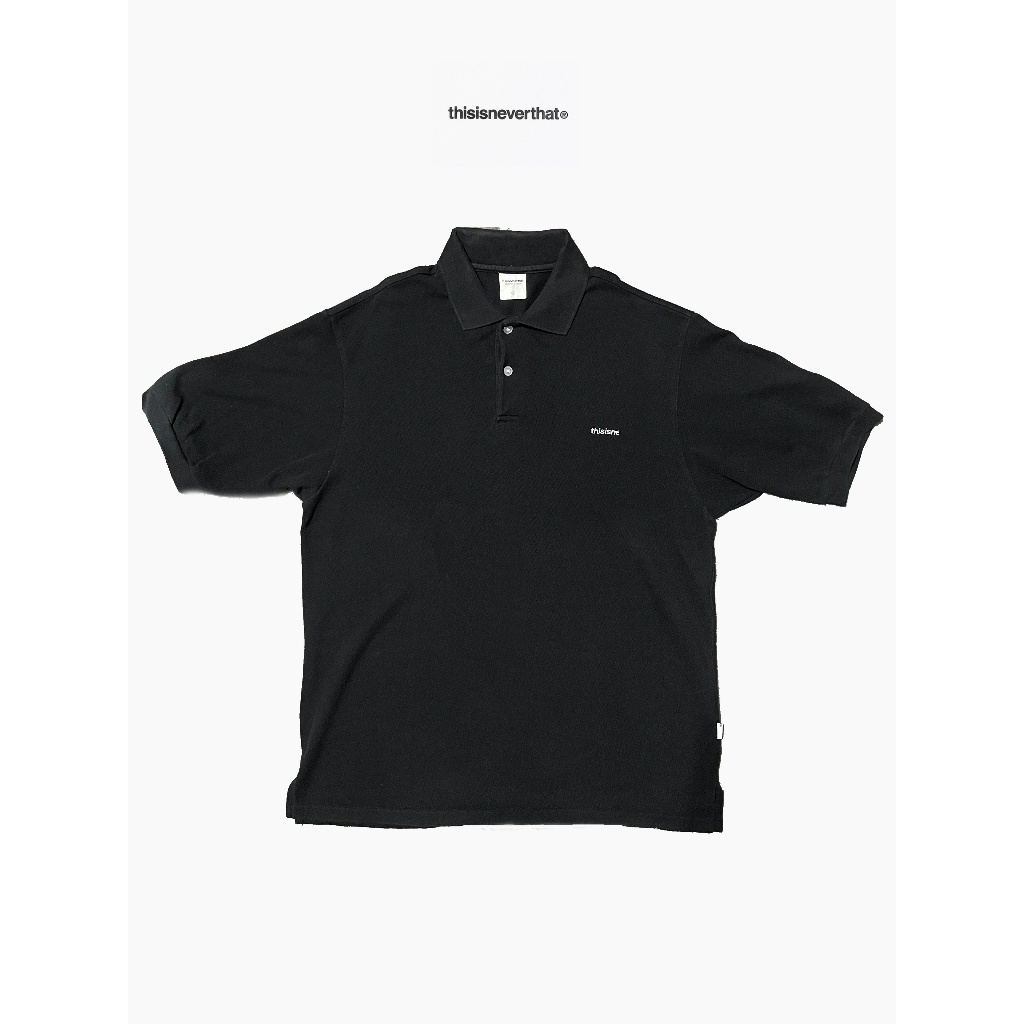 Thisisneverthat Black tshirt polo