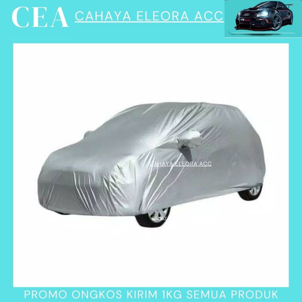 Body Cover Mobil TOYOTA SIENTA / Sarung Mobil TOYOTA SIENTA - sarung mobil - selimut mobil silver