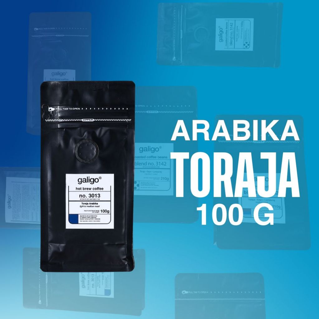 

Kopi Bubuk Arabika Toraja Specialty/ Premium 100g (Galigo Coffee)