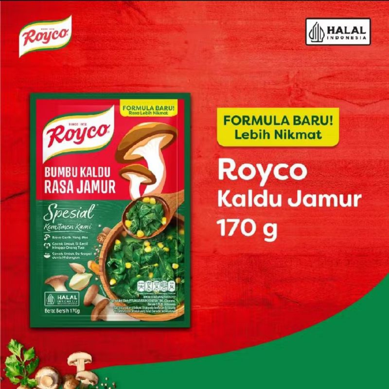 

royco kaldu jamur 170gr exp. 25 apr 25