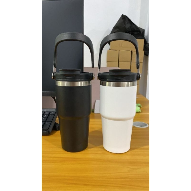 Termos Vacuum Flask 2 cara minum Stainless Mug 600ML - Coffee Cup Sport Thermos Mug Steel Double-lay