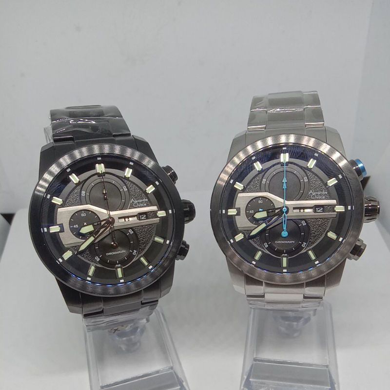 Jam Tangan Alexandre Christie (6562MC) Rantai Warna Hitam/Putih (Original)