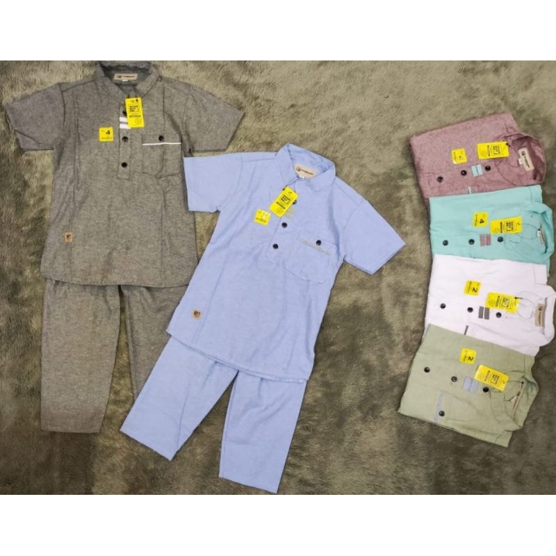 SETELAN KOKO KURTA OXPORD PREMIUM ANAK BOOMBOOBEE USIA 1-10 THN