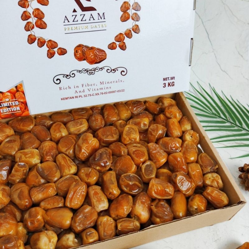 

Kurma Sukari 3 kg Kurma Raja Premium Original | kurma Sukarri Premium 100% Original