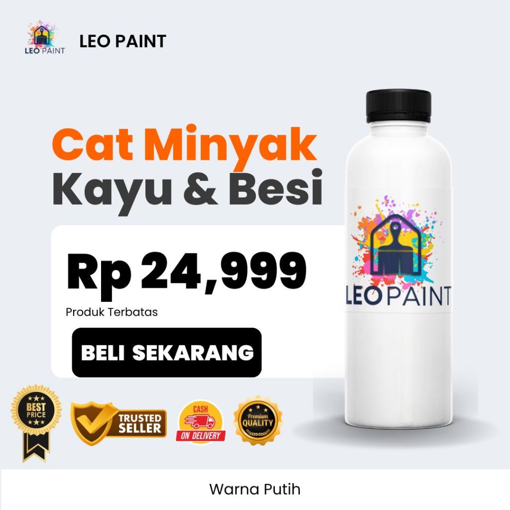 Cat Kayu Cat Besi Warna Putih Murah Langsung Pakai