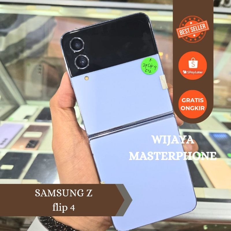 samsung Zflip 4 Ram 8GB Internal 512GB HP Second Seken Bekas Fullset [murah] hp murah