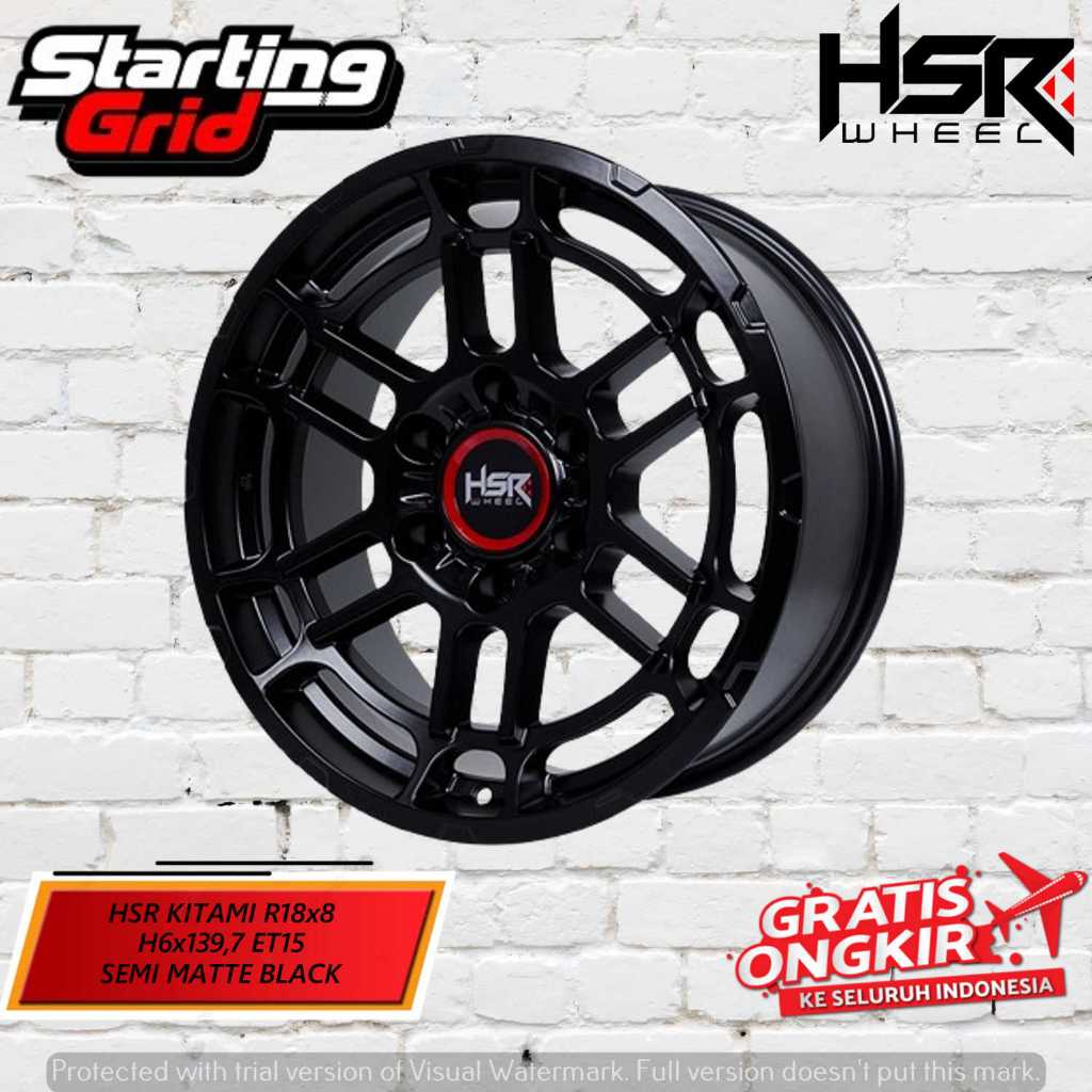 Velg Mobil Racing Hsr Ring 18 Untuk Pajero, Fortuner, Triton, Strada, Hilux Double Cabin