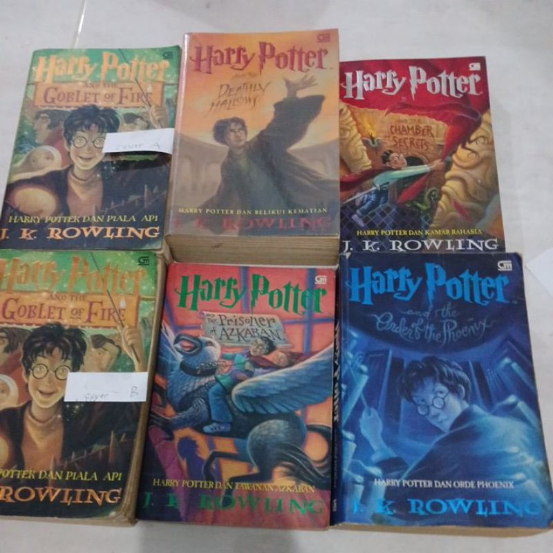 NOVEL HARRY POTTER 1-6. ORIGINAL