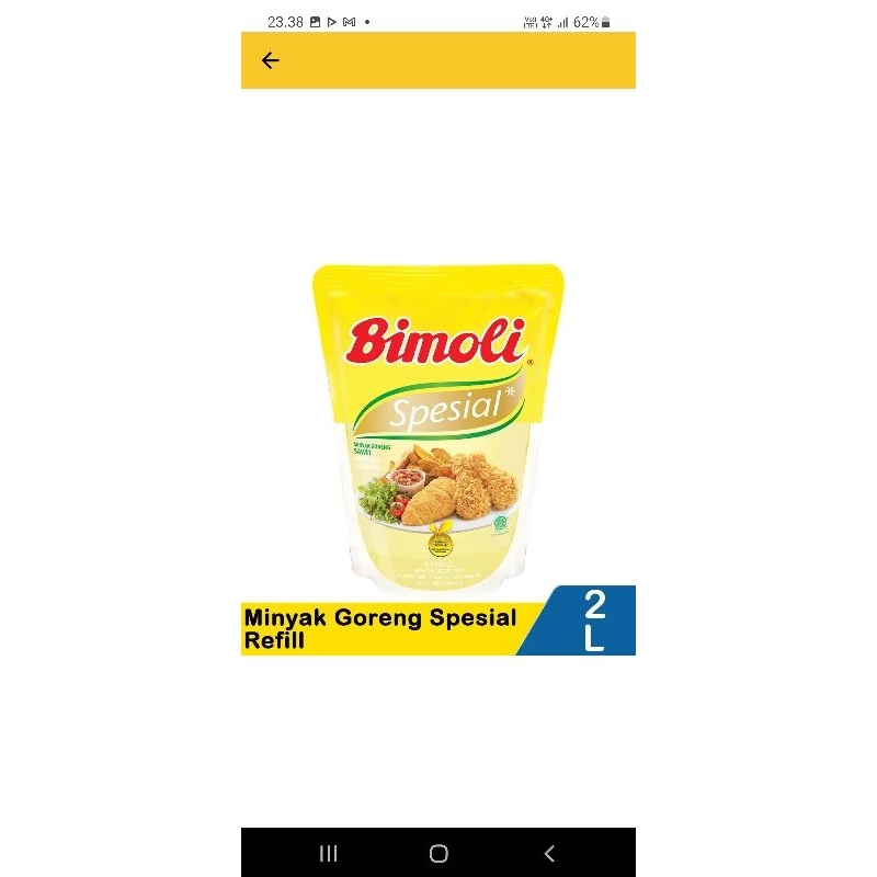 

minyak goreng BIMOLI 2LITER