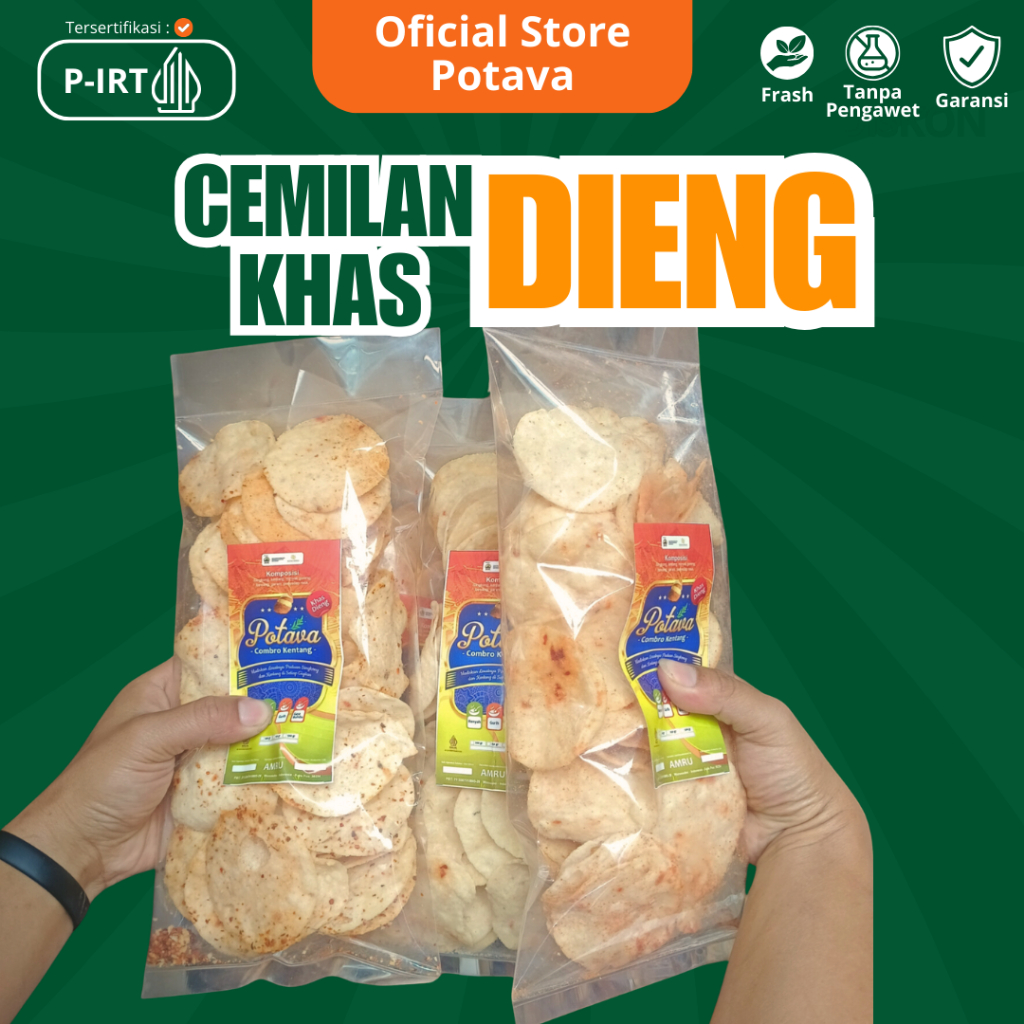 

(POTAVA) Cobro kentang khas Wonosobo 250 gram / Combro kentang khas dieng / Cemilan khas dieng