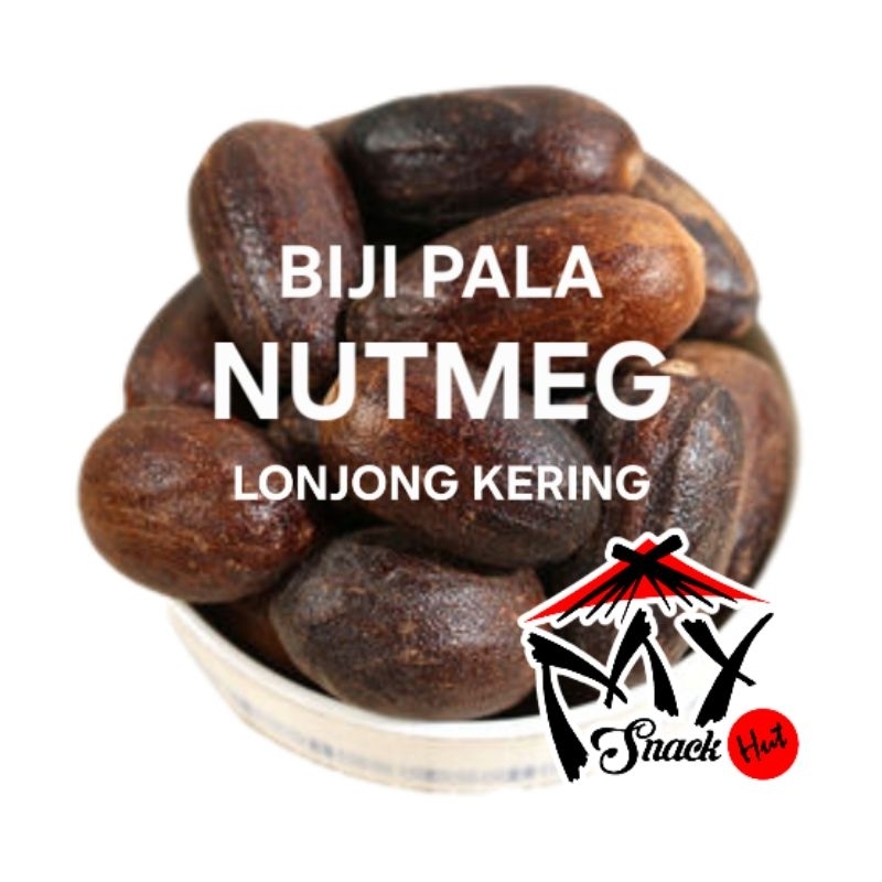 

BIJI PALA UTUH 3PCS WHOLE LONG NUTMEG SEED MYRISTICA FRAGRANS POLO LONJONG JAIPHAL PAPUA INDONESIA