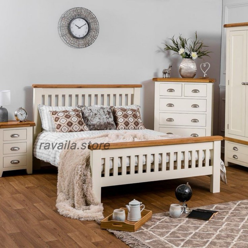 Dipan kasur - dipan tempat tidur kayu minimalis modern 160x200