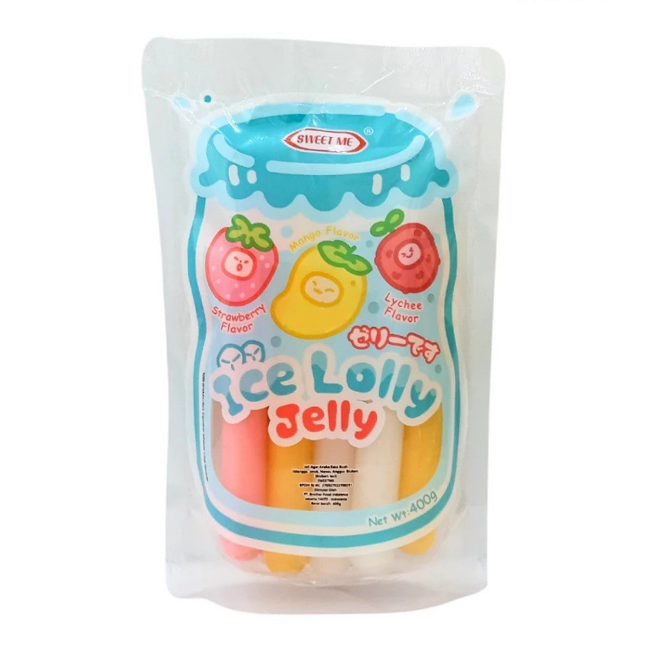 

SWEET ME Ice Lolly Jelly Mix Fruit 400gr- Jeli Rasa Aneka Buah