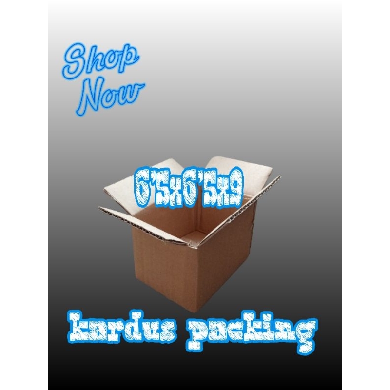 

boxkarton ukuran 6.5x6.5x9 kardus packing