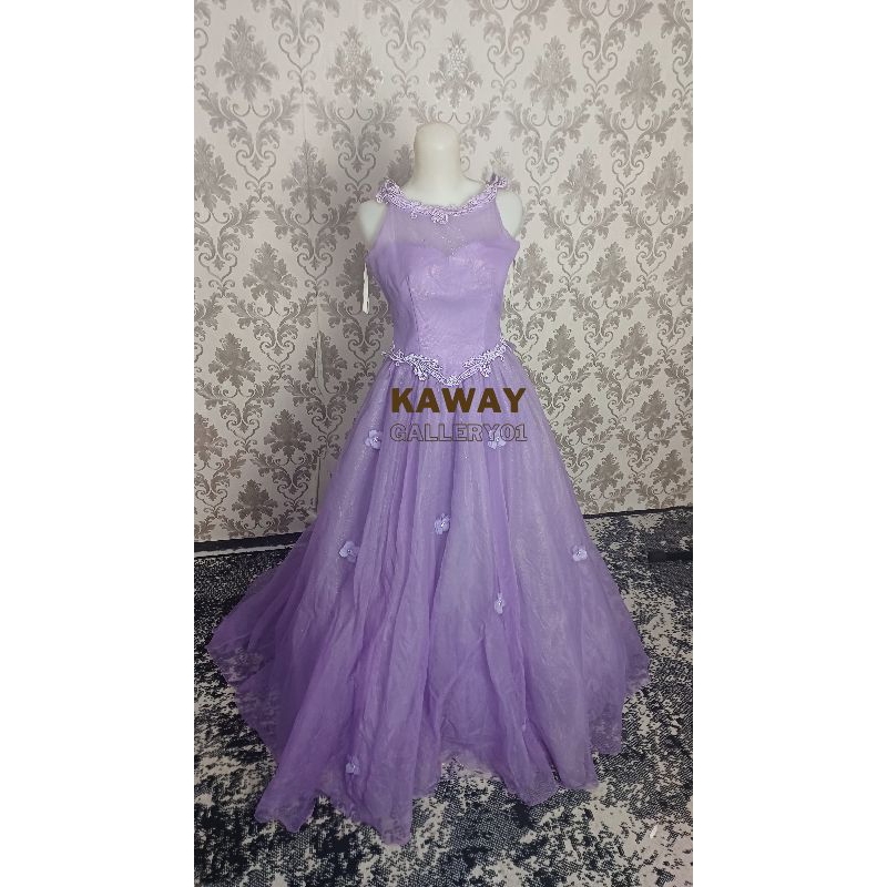 Preloved gaun ungu megar