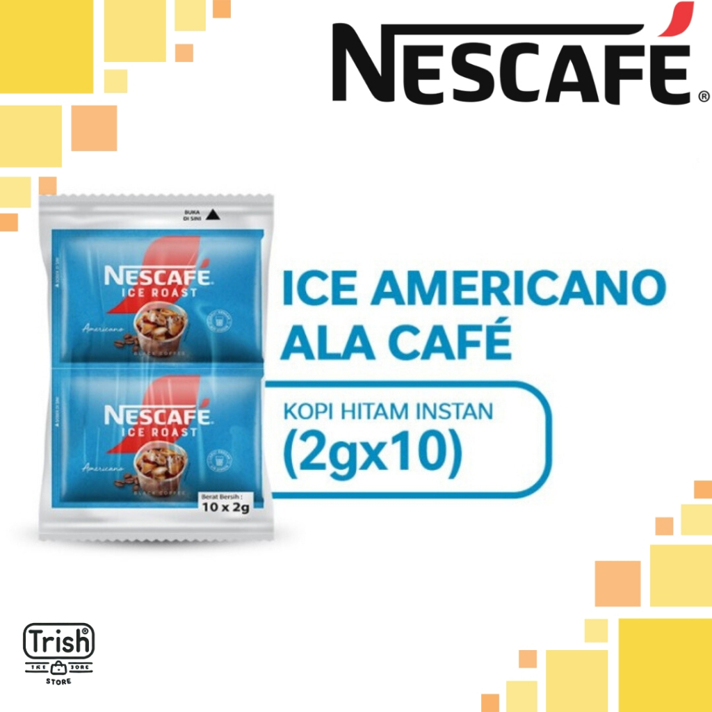 

Nescafe Ice Roast Kopi Instan Americano Kemasan 10 x 2g