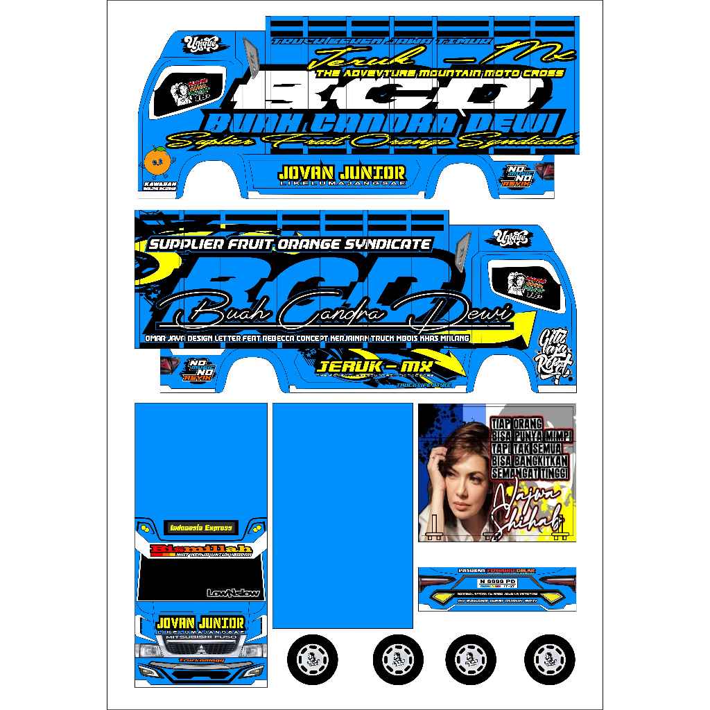 

STIKER MINIATUR TRK BCD AUDIO