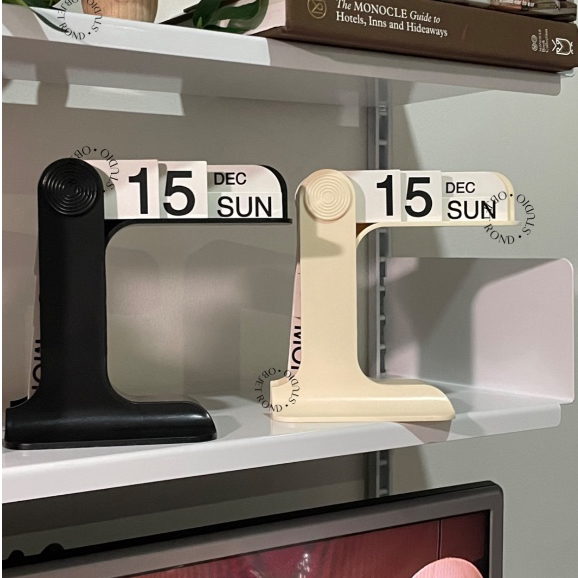 

[objet rond] mari flip standing calendar | aesthetic kalender korea nordic estetik ins style home decor quirky