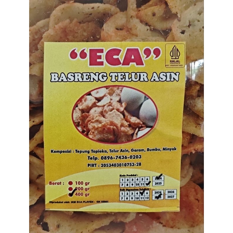 

ECA Basreng Telur Asin