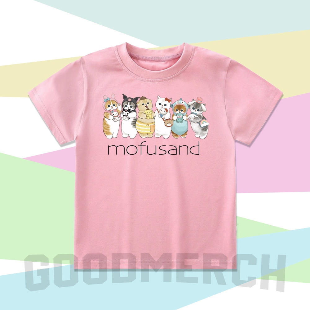 BAJU ANAK KAOS ANAK MOFUSAND KUROMI CINNAMOROLL MY MELODY