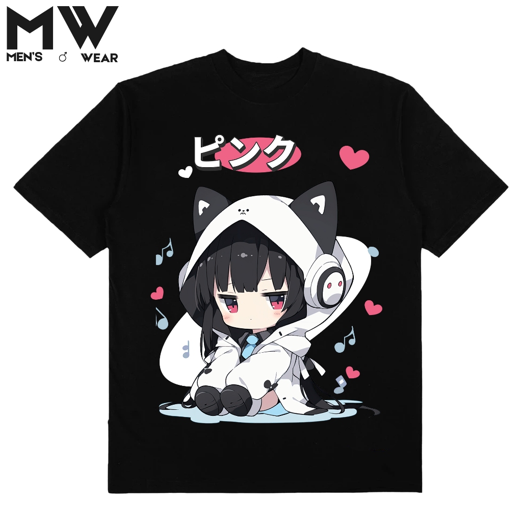 T-Shirt 24S Kaos Distro Anime Girl Kawaii Loli Cute