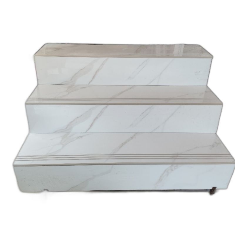 granit tangga glosy white carara