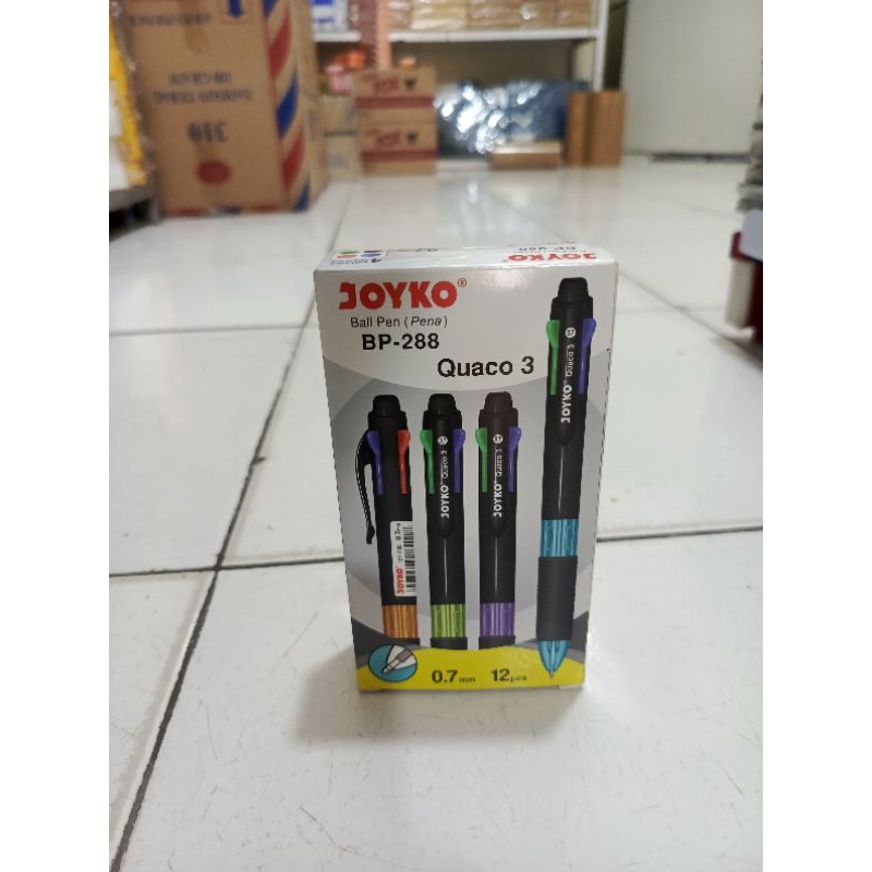 

Pulpen Joyko 4 warna 0.7mm BP-288 1 pack