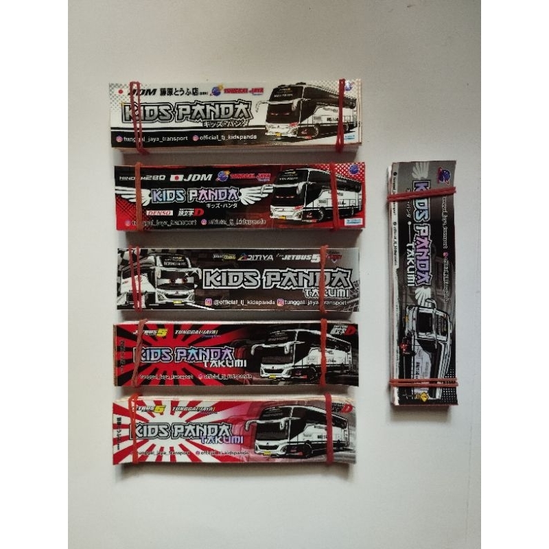 

Stiker bus Kids panda jetbus 5