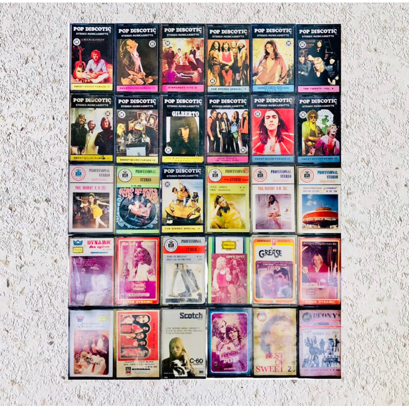 Kaset Pita Jazz, Pop, Blues, Folk, Soul,Disco,Reggae