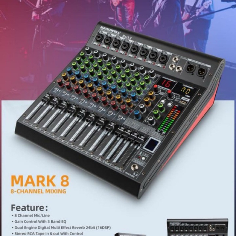 mixer hardwell mark 8 original . mixer audio hardwell 8 channel mark 8 original