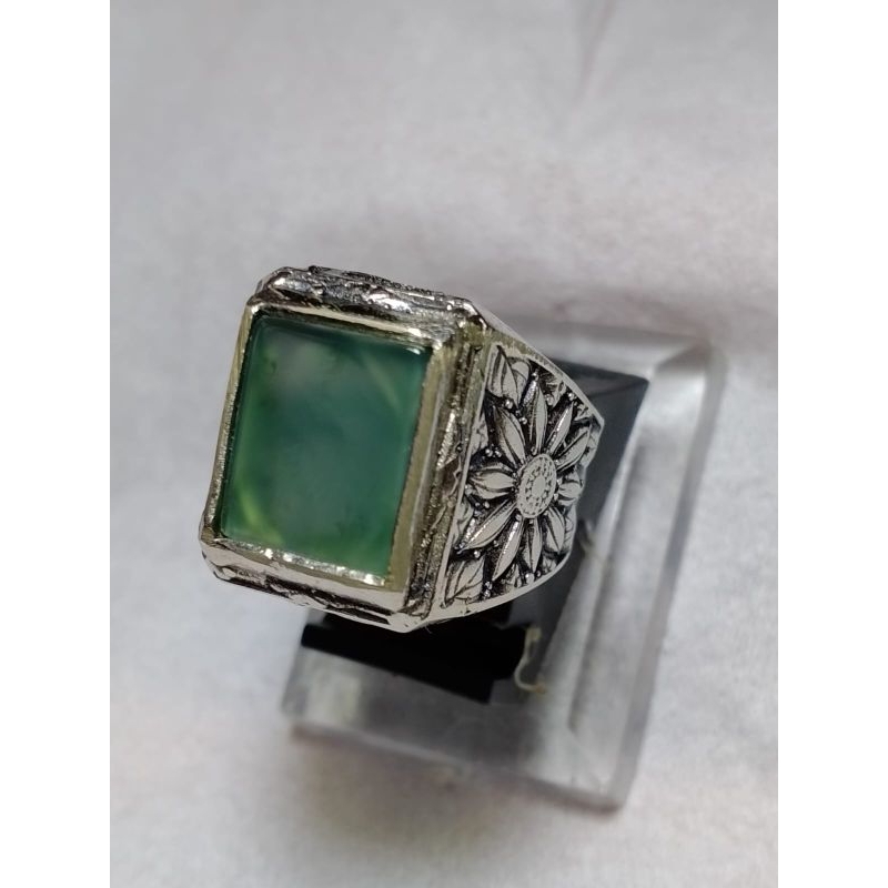 Cincin ijo garut model kotak asli.original