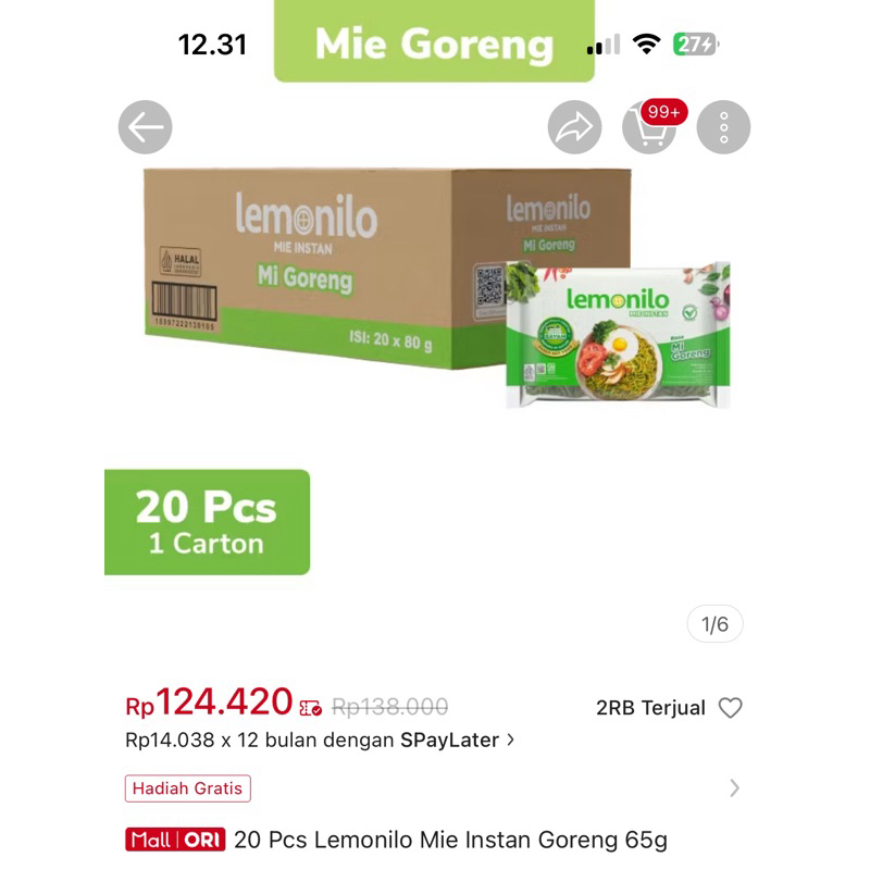 

PROMO 12.12 LEMONILO 1 KARTON MURAH