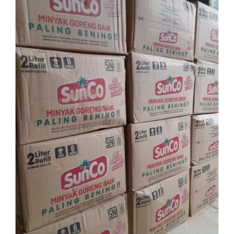 

Minyak sunco 2 liter Refill 1 karton