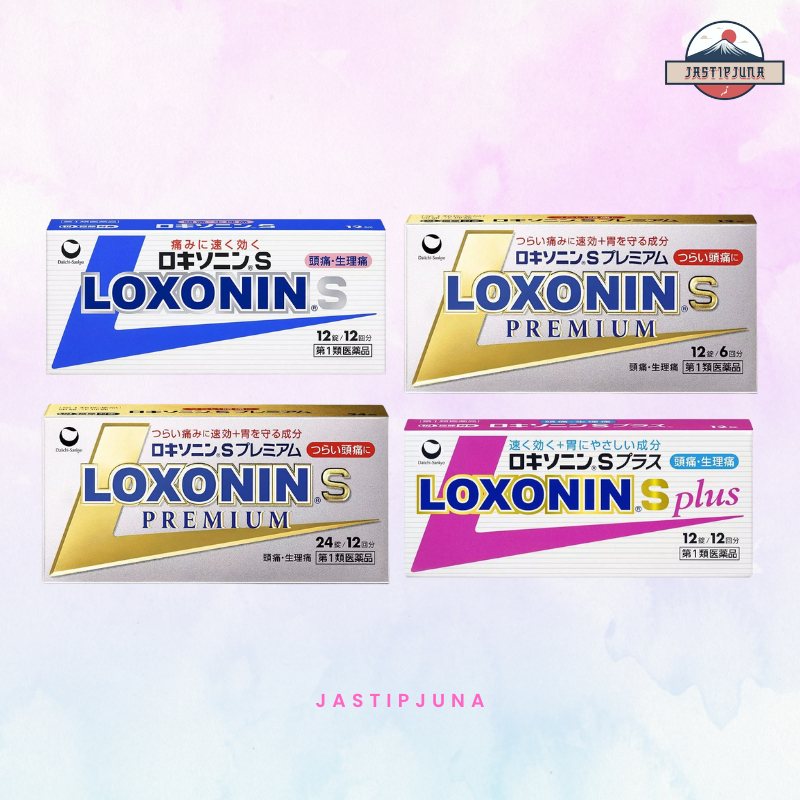 Loxonin S Premium, Loxonin S, Loxonin S Plus 12 tablets dan 24 tablets