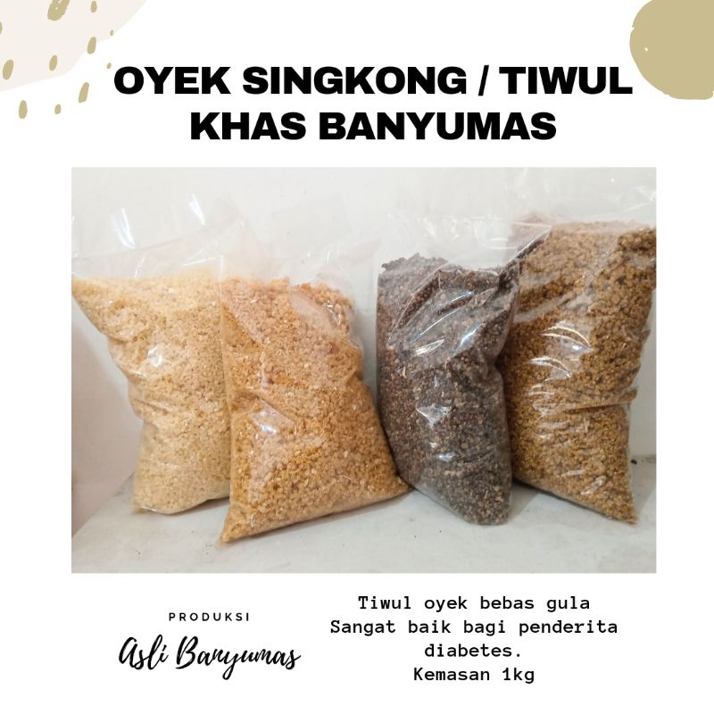

OYEK SINGKONG SEGA TIWUL INTHIL SINGKONG | KHAS BANYUMAS | HARGA TERJANGKAU | FREE GIFT MIN. BELANJA 50K (All Item)