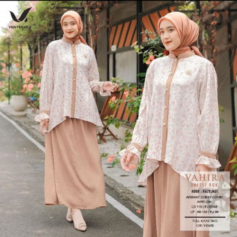 TEBUS MURAH Setelan Wanita Atasan rok set wanita kekinian baju setelan jalan jalan