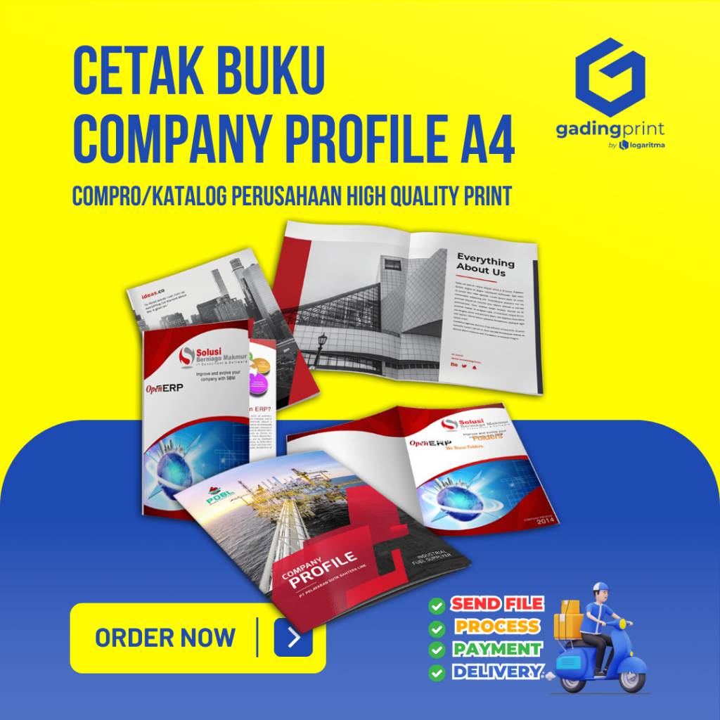 

Cetak Buku Company Profile A4 - Compro/Katalog Perusahaan | High Quality Print