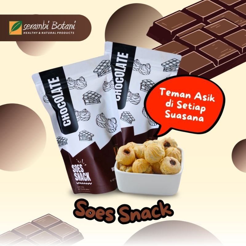 

Serambi Botani - Soes Sus Coklat kering Cemilan Snack 100g Chocolate